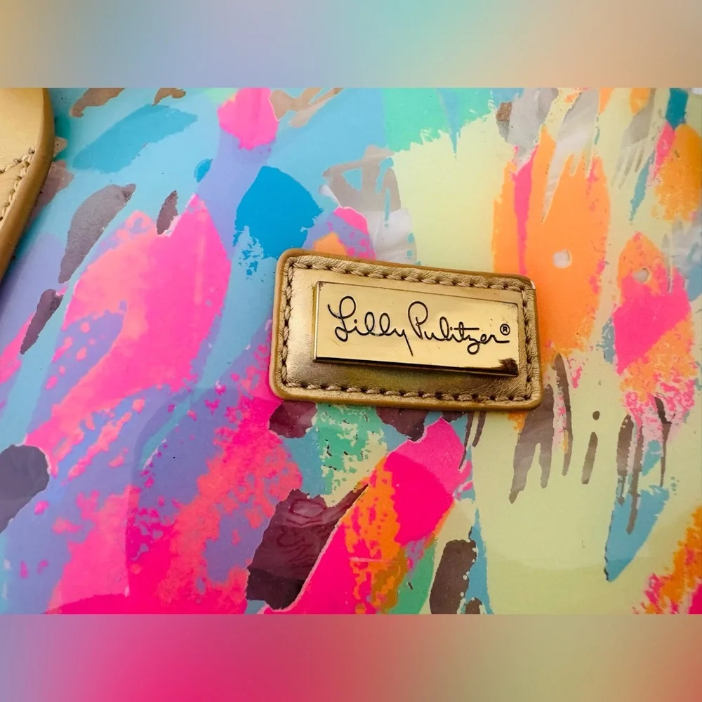 LILY PULITZER Multicolor Plastic Tote Bag - Picture 2 of 13